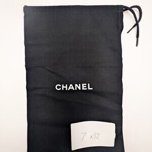 Authentic Black Chanel Dust Bag – 7"Wx12"H for Handbags, Wallets & Accessories
